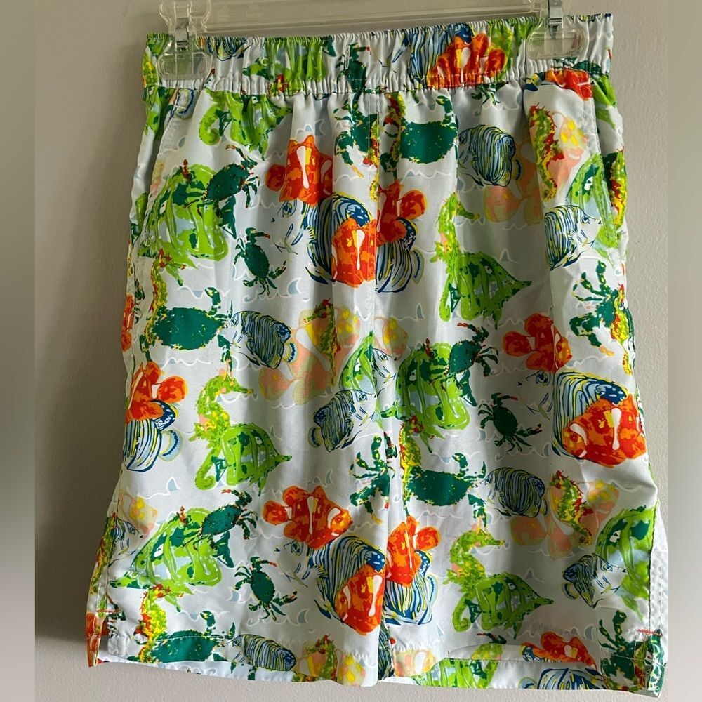 Peter Millar Tropical Fish Men’s Swim Trunks Size Small
